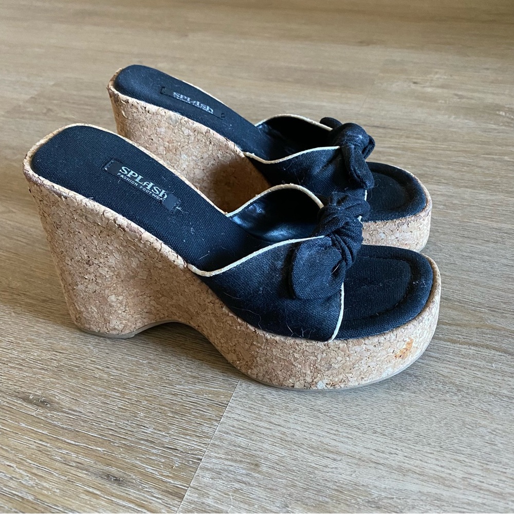 y2k splash fashion wedges